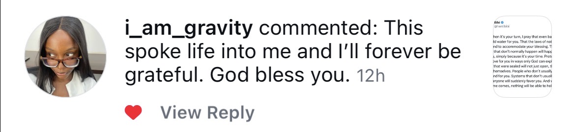 Instagram reaction screenshot